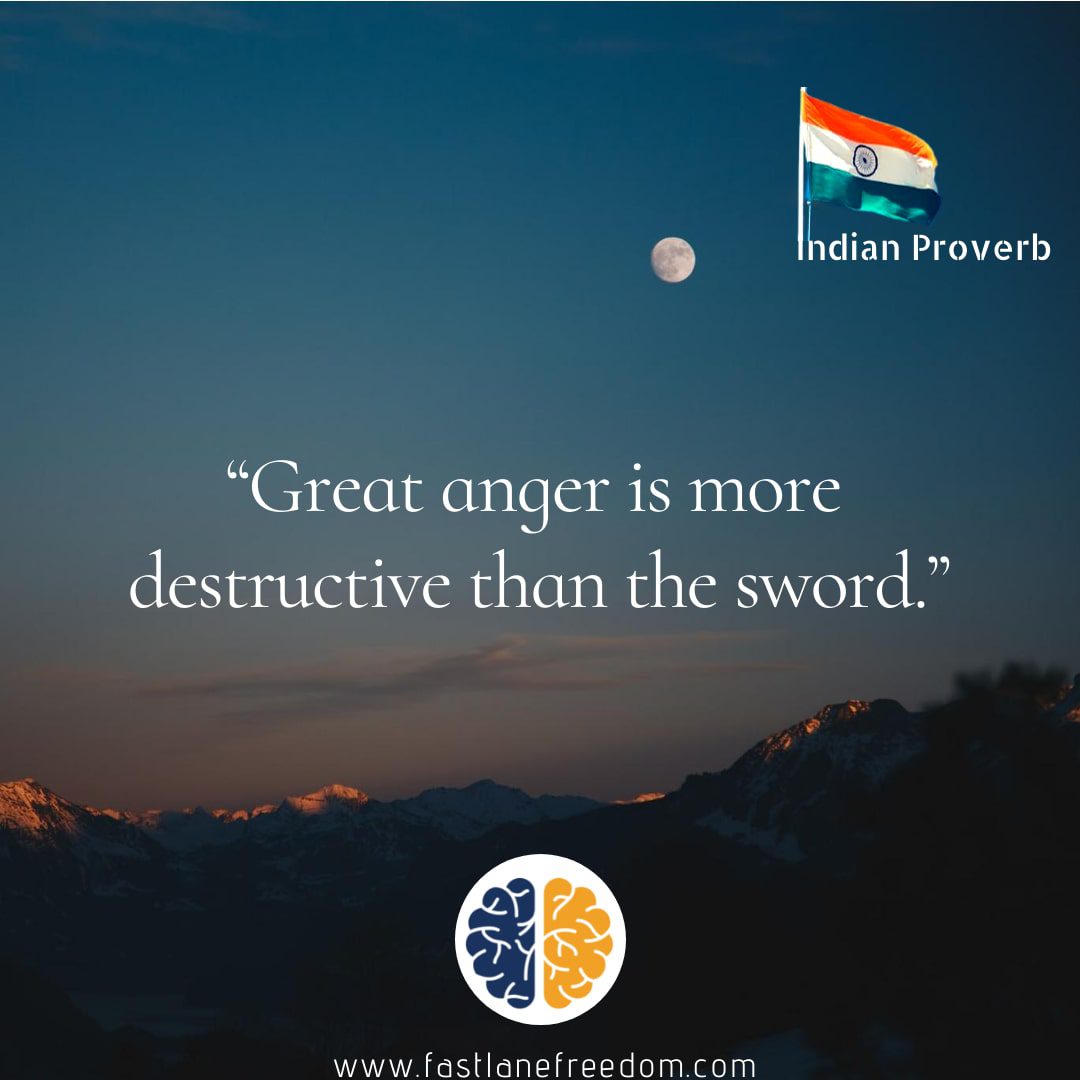 best indian proverb on anger